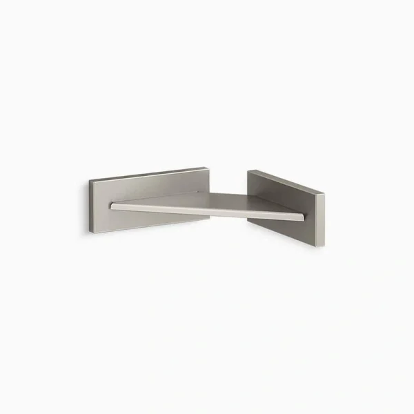 KOHLER Square Foot Rest in Vibrant Brushed Nickel