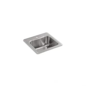 KOHLER Staccato 18 Gauge Stainless Steel 20 in. 1-Hole Drop-in Bar Sink