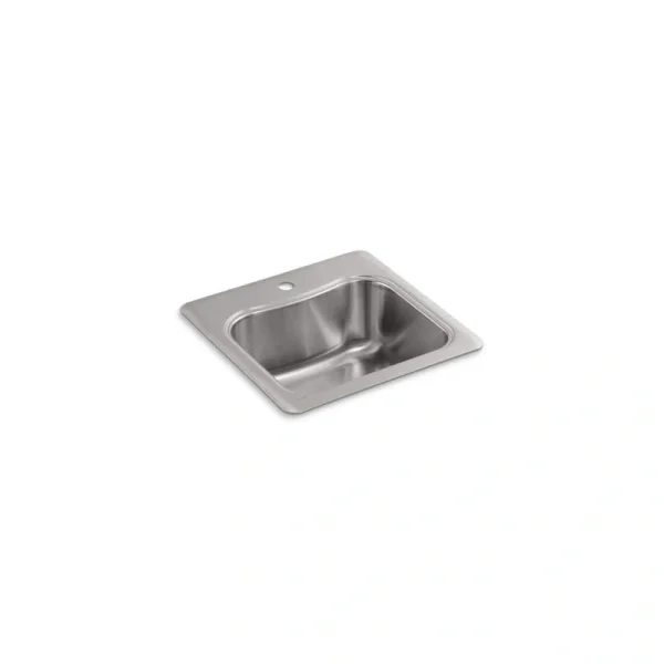KOHLER Staccato 18 Gauge Stainless Steel 20 in. 1-Hole Drop-in Bar Sink