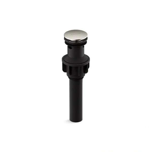 KOHLER Standard Clicker Drain with Overflow in Vibrant Brushed Nickel