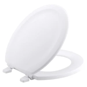 KOHLER Standard Closed Stonewood Round Front Toilet Seat in White