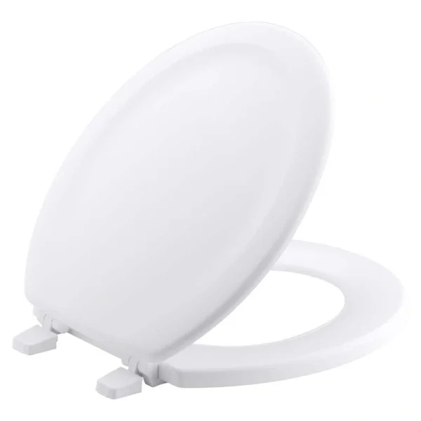 KOHLER Standard Closed Stonewood Round Front Toilet Seat in White