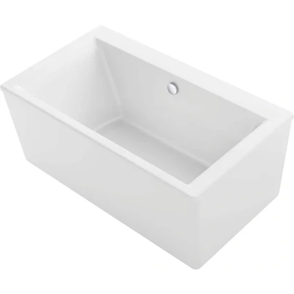 KOHLER Stargaze 60 in. x 34 in. Soaking Bathtub with Center Drain in White