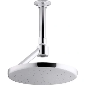 KOHLER Statement 1-Spray Patterns with 1.75 GPM 8.875 in. Ceiling Mount Fixed Shower Head in Polished Chrome