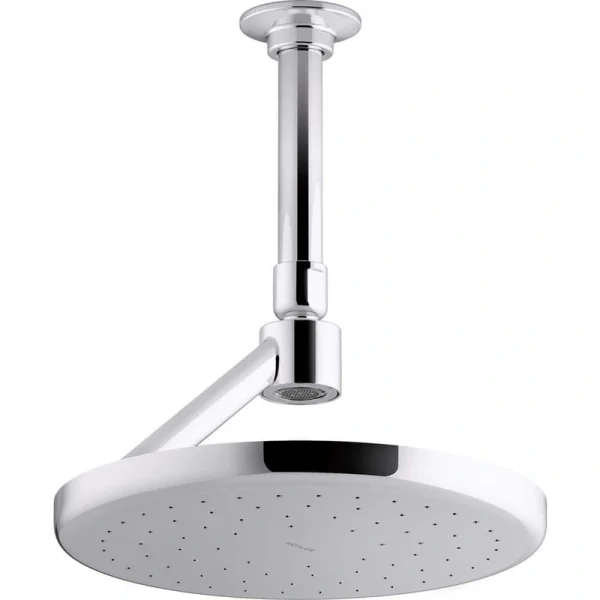 KOHLER Statement 1-Spray Patterns with 1.75 GPM 8.875 in. Ceiling Mount Fixed Shower Head in Polished Chrome