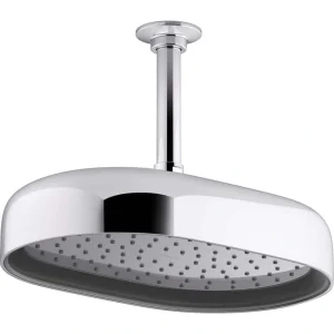 KOHLER Statement 1-Spray Patterns with 2.5 GPM 10 in. Wall Mount Fixed Shower Head in Polished Chrome T726939125
