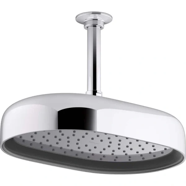 KOHLER Statement 1-Spray Patterns with 2.5 GPM 10 in. Wall Mount Fixed Shower Head in Polished Chrome T726939125