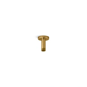 KOHLER Statement 3 in. Ceiling Mount Rainhead Arm and Flange in Vibrant Brushed Moderne Brass