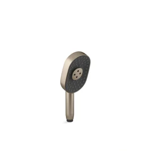 KOHLER Statement Oblong 3-Spray Patterns Wall Mount Handheld Shower Head 2.5 GPM in Vibrant Brushed Bronze
