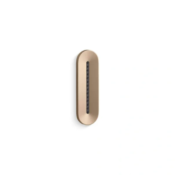KOHLER Statement Oblong Vichy 1.75 GPM 1-Spray Body Spray in Vibrant Brushed Bronze