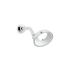 KOHLER Statement VES 1-Spray Patterns with 1.5 GPM 6 in. Wall Mount Fixed Shower Head in Polished Chrome