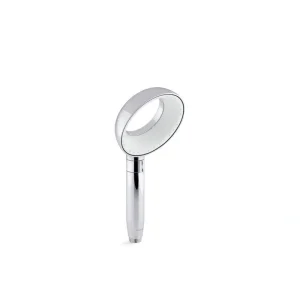 KOHLER Statement VES 1-Spray Patterns with 1.5 GPM 6 in. Wall Mount Handheld Shower Head in Polished Chrome T726941184