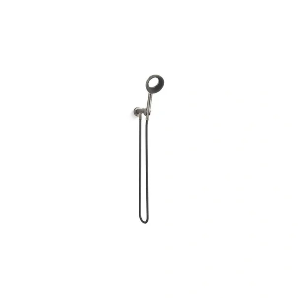 KOHLER Statement VES 1-Spray Patterns with 1.5 GPM 6 in. Wall Mount Handheld Shower Head in Vibrant Brushed Nickel