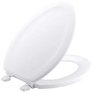 KOHLER Stonewood Elongated Closed Front Toilet Seat in White