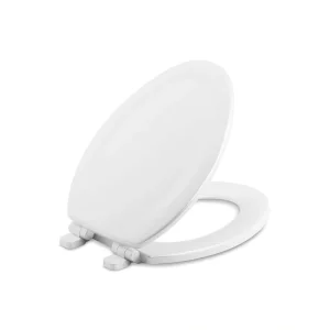 KOHLER Stonewood Elongated Front Toilet Seat in White