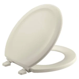 KOHLER Stonewood Round Closed Front Toilet Seat in Almond