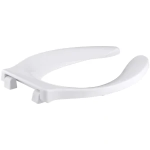 KOHLER Stronghold Elongated Open Front Toilet Seat in White T726941170