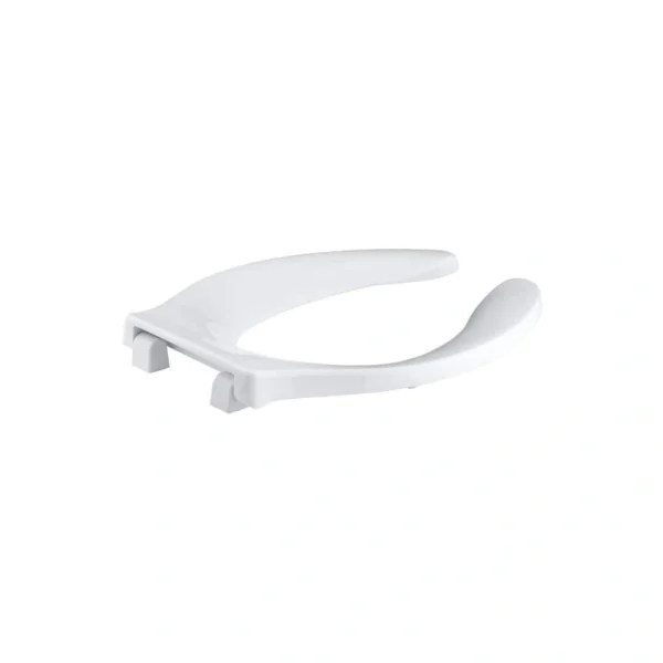 KOHLER Stronghold Elongated Open Front Toilet Seat in White T726941312