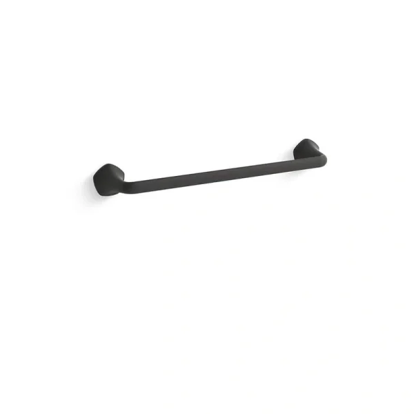 KOHLER Sundae 18 in. Wall Mounted Towel Bar in Matte Black