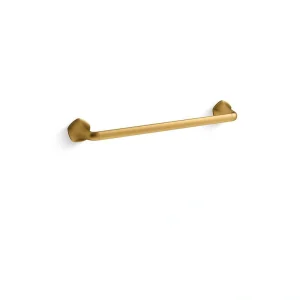KOHLER Sundae 18 in. Wall Mounted Towel Bar in Vibrant Brushed Moderne Brass