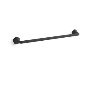 KOHLER Sundae 24 in. Wall Mounted Towel Bar in Matte Black