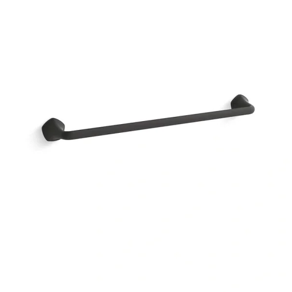 KOHLER Sundae 24 in. Wall Mounted Towel Bar in Matte Black