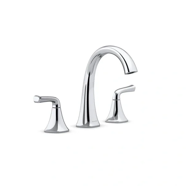 KOHLER Sundae 8 in. Widespread Double Handles Bathroom Faucet in Polished Chrome