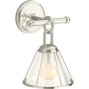 KOHLER Terret 1-Light Polished Nickel Wall Sconce
