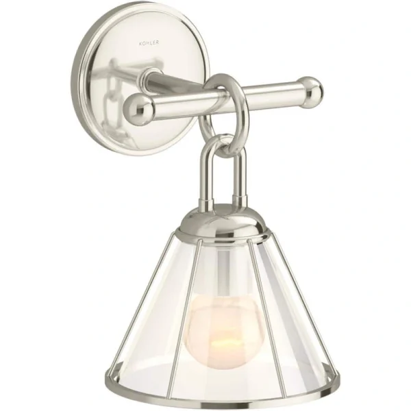 KOHLER Terret 1-Light Polished Nickel Wall Sconce