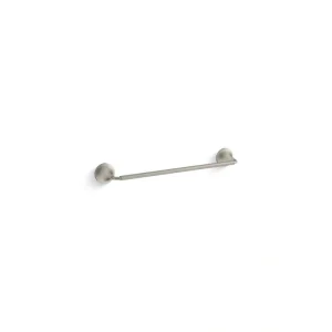 KOHLER Tone 18 in. Single Towel Bar in Vibrant Brushed Nickel
