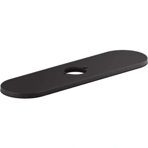 KOHLER Tone 2.94 in. D x 10.44 in. W Metal Escutcheon in Matte Black