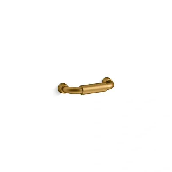 KOHLER Tone 3 in. (76 mm) Center-to-Center Cabinet Pull in Vibrant Brushed Moderne Brass