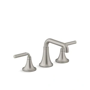 KOHLER Tone 8 in. Widespread Double Handle Bathroom Faucet in Vibrant Brushed Nickel