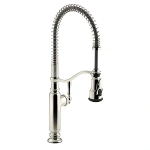KOHLER Tournant Single-Handle Pull-Down Sprayer Kitchen Faucet in Vibrant Stainless T726938382