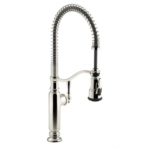 KOHLER Tournant Single-Handle Pull-Down Sprayer Kitchen Faucet in Vibrant Stainless T726938382