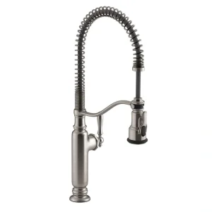 KOHLER Tournant Single-Handle Pull-Down Sprayer Kitchen Faucet in Vibrant Stainless T726938905
