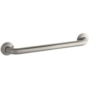 KOHLER Traditional 18 in. Concealed Screw Grab Bar in Vibrant Brushed Nickel