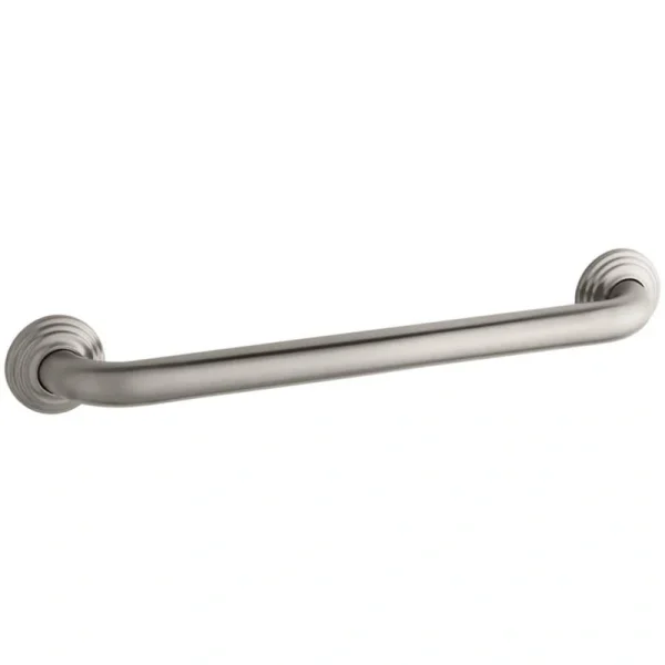 KOHLER Traditional 18 in. Concealed Screw Grab Bar in Vibrant Brushed Nickel