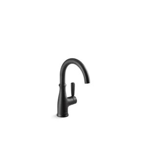 KOHLER Traditional Single-Handle Beverage Faucet in Matte Black