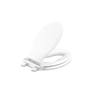 KOHLER Transitions Quiet-Close Elongated Closed – Front Toilet Seat in. White