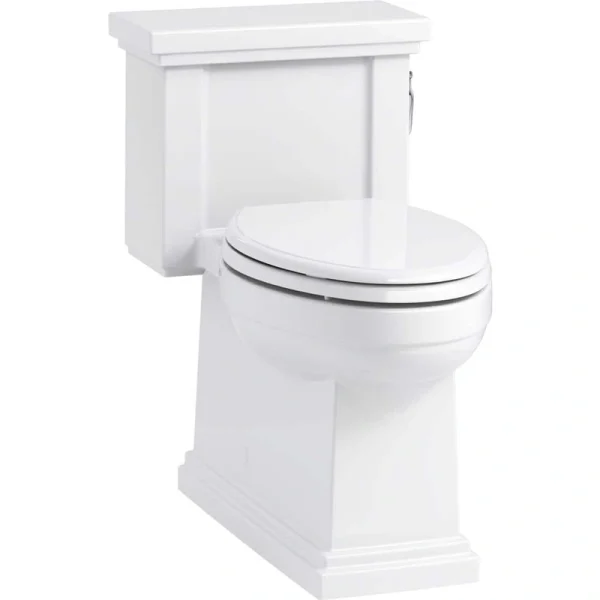 KOHLER Tresham 12 in. Rough In 1-Piece 1.28 GPF Single Flush Elongated Toilet in White Seat Included T726938340