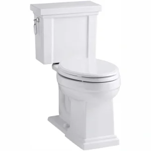 KOHLER Tresham 12 in. Rough In 2-Piece 1.28 GPF Single Flush Elongated Toilet in White Seat Not Included