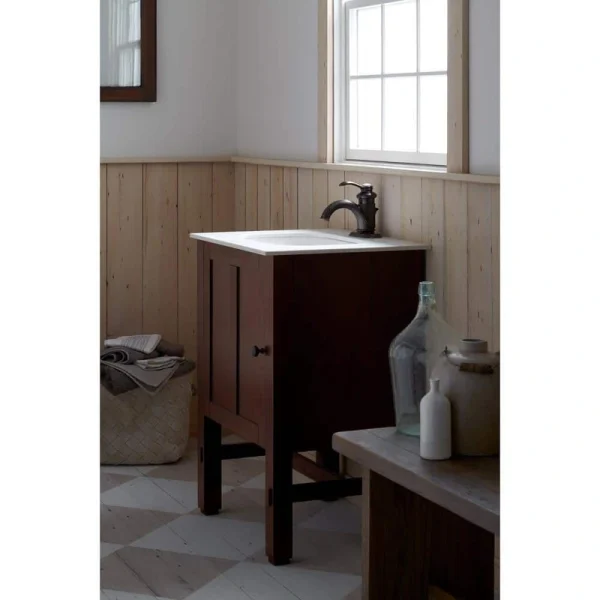 KOHLER Tresham 24 in. W x 22 in. D x 34.5 in. H Bathroom Vanity Cabinet without Top in Linen White