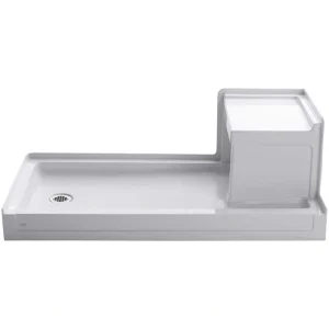 KOHLER Tresham 60 in. x 32 in. Single Threshold Shower Base with Left-Hand Drain in White