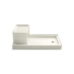 KOHLER Tresham 60 in. x 36 in. Single Threshold Shower Base in Biscuit T726938251