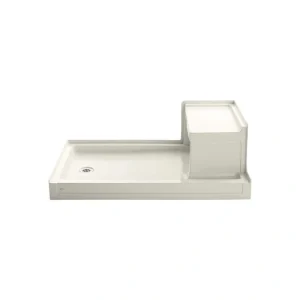 KOHLER Tresham 60 in. x 36 in. Single Threshold Shower Base in Biscuit T726938334