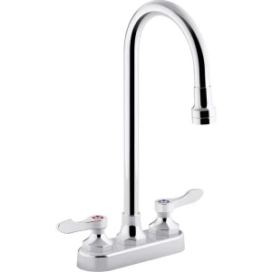 KOHLER Triton Bowe 0.5 GPM 4 in. Centerset 2-Handle Bathroom Faucet with Aerated Flow in Polished Chrome T726940392