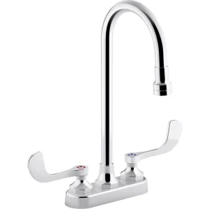 KOHLER Triton Bowe 0.5 GPM 4 in. Centerset 2-Handle Bathroom Faucet with Aerated Flow in Polished Chrome T726940526