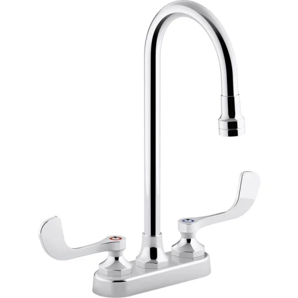 KOHLER Triton Bowe 0.5 GPM 4 in. Centerset 2-Handle Bathroom Faucet with Aerated Flow in Polished Chrome T726940526