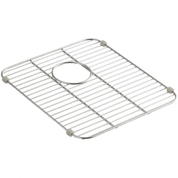 KOHLER Undertone 13-7/8 in. x 17-1/8 in. Sink Bowl Rack in Stainless Steel